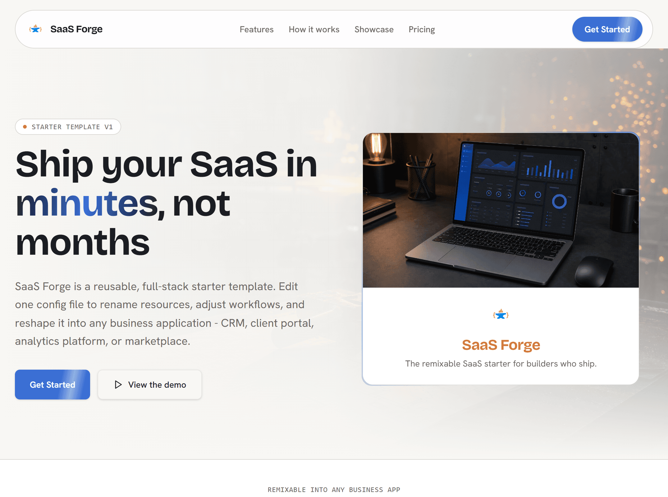 SaaSForge example