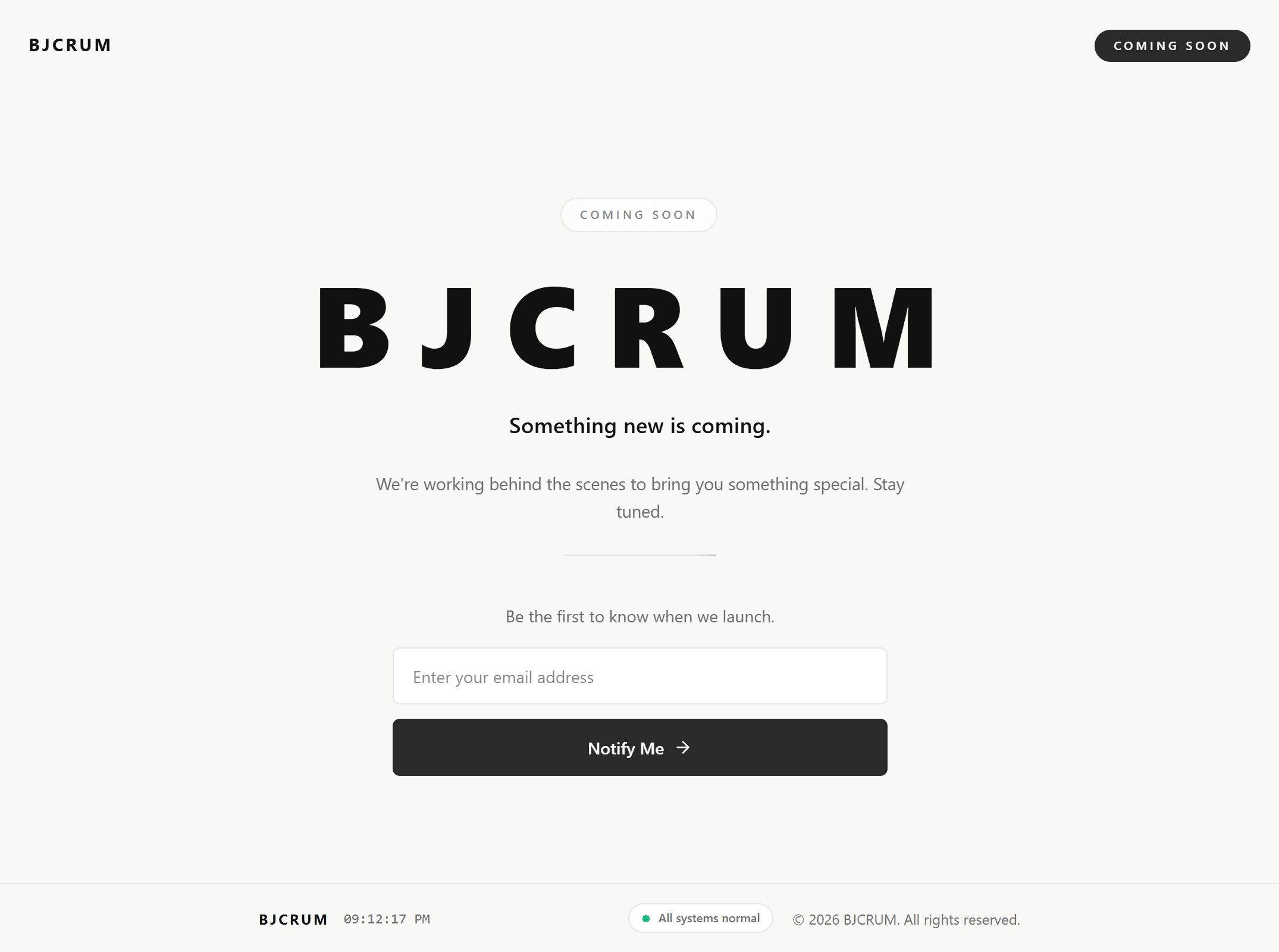 BJCRUM Launch example